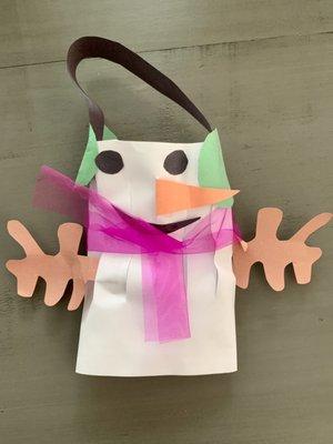 2019 Christmas Arts & Crafts: Snowman