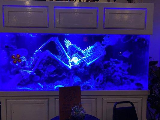 Fun fish tank decoration for Halloween