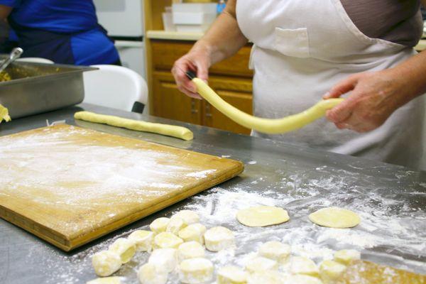 Homemade pierogis