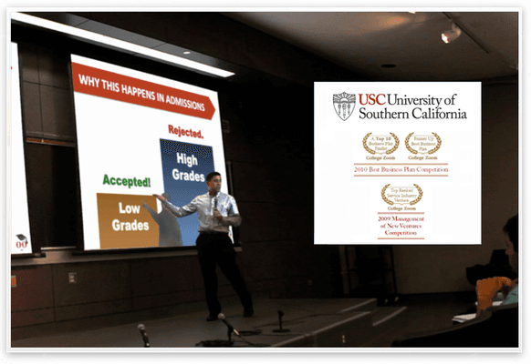 2012: we became the first college admissions counseling firm in America to receive development funding from a nat'l university.