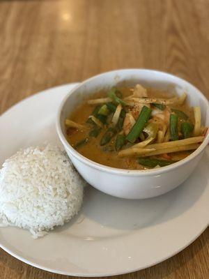 Red Curry with chicken and shrimp