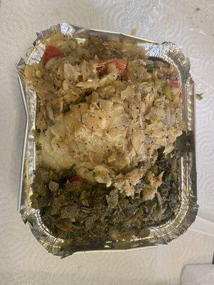 Callaloo and Codfish Breakfast