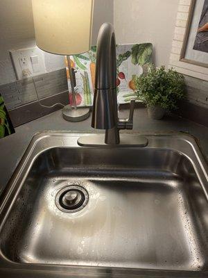 New sink basin and faucet install