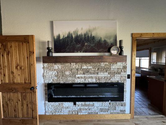 We specialize in creating "fireplace" feature walls for your primary bedroom.