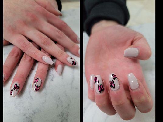 Butterflies nail art