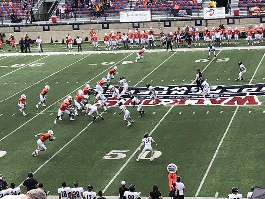 9/8/18 Independence Stadium. Battle on the Border VIII High School Football Showcase. Aledo Bearcats (Texas) v Bentonville Tigers (Arkansas)