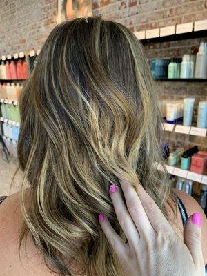 Natural balayage by Lindsey