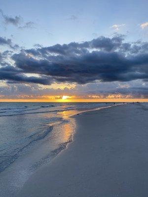 A short walk to the beach.