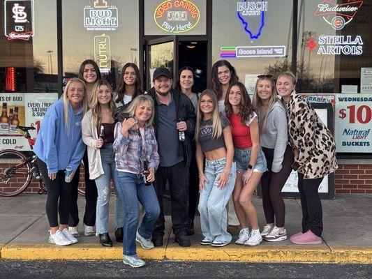 Our Chef Steve on his Birthday with some of The Office staff!