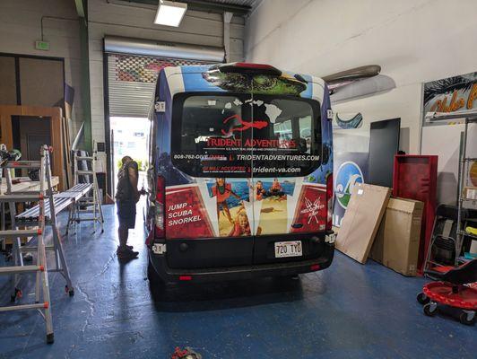 Van Wrap for Advertising Tours and Activities