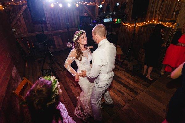 Matt and Andria's first dance.