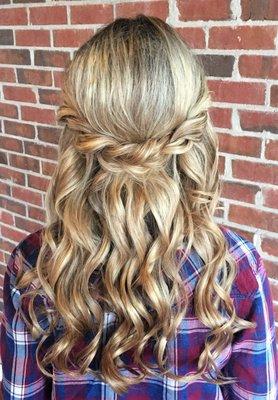 Special occasion hairstyle.