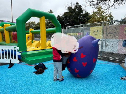 These inflatables are all over ad the kids love bouncing them around and jumping on them