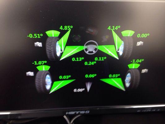 Computer front and 4 wheel alignments