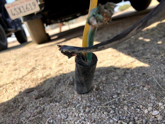 Crushed wires from the Mega Ramp.