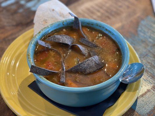 Green chili soup