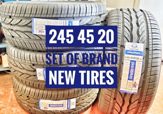 245 45 20  NEW TIRES SET OF 4 CALL 904 343 2771 FOR PRICE QUOTE