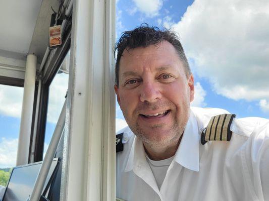 Captain Aaron took this fun selfie when he was taking pics of our family for us.