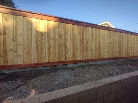 Install new cider fence