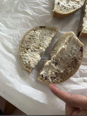 Cream cheese bagel