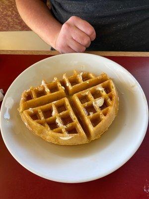 Belgium Waffle with Maple Syrup