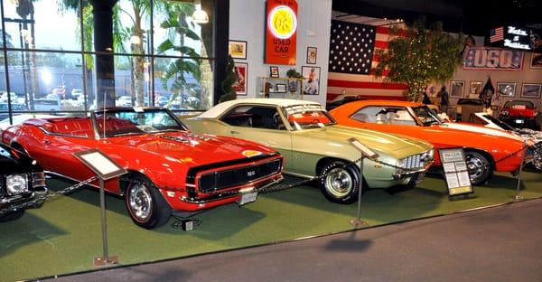 Late 60's Camaros including on with the very rare COPO 427 option.