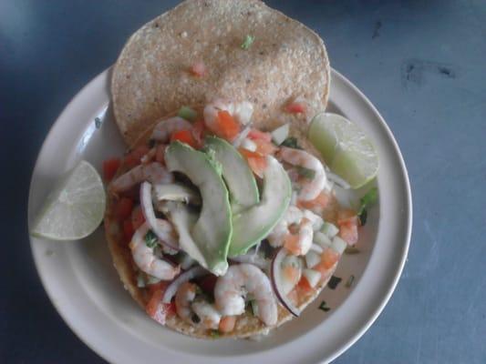 Shrimp Tostada