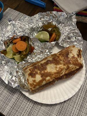 Carne Asada burrito supreme $10