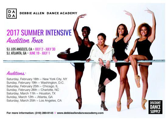 Pre-register to audition for our 2017 Summer Intensive in a city near you! www.debbieallendanceacademy.com/intensives