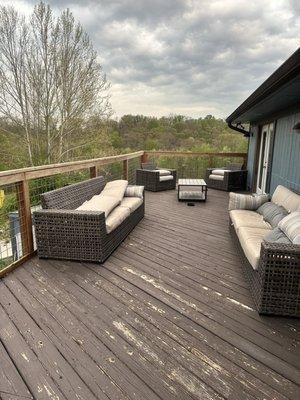 Patio for guest rooms