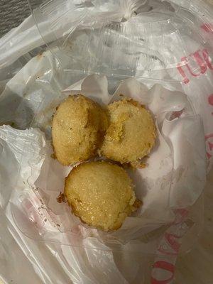 Undone corn muffins