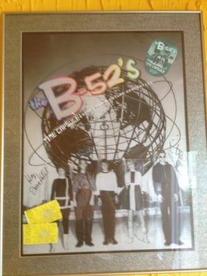 Stopped to get pizza in Manteo and saw a signed poster of B-52s on wall.  We're at the right place.