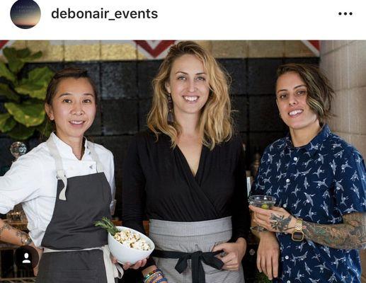 Chef Emily Lai Murray, Owner Rachel DiPaolo, Partner & Bar Lead Nicky Shaughn