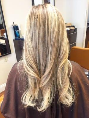 Full Balayage, cut, and blowdry by Bianca. Call and book your appointment today!