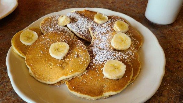 Banana Pancakes didn't have much banana flavor in cakes - just actual bananas.