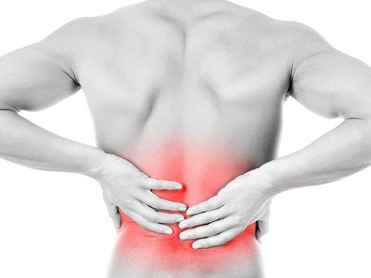 Lower back pain area