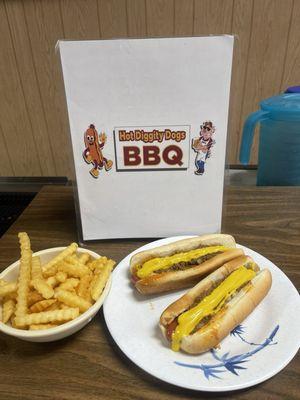 Hot Dog and Fries