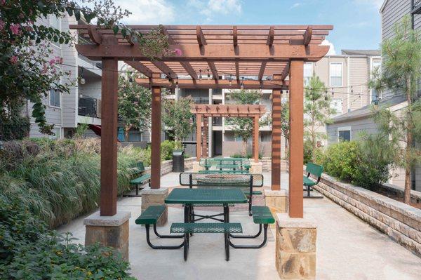 Need some fresh air? Bayou Park residents love our outdoor seating!