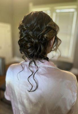 Bridesmaid hair