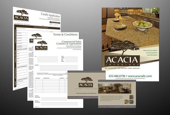 Acacia Interiors Biz Identity