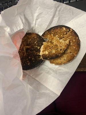 Burnt bagel