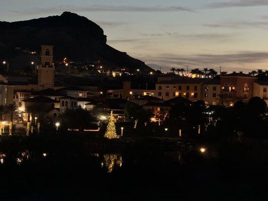 Night view of the village