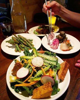 Kamikazi salad, pickle plate, GomaAe, GoBo