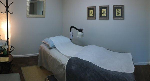 One of our four peaceful and tranquil treatment rooms