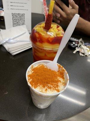 Elote and 5. Mangonada