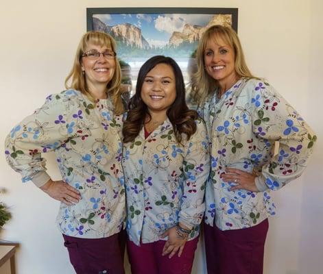 Our wonderful hygienists 
 Mary, Raiza & Wendy!