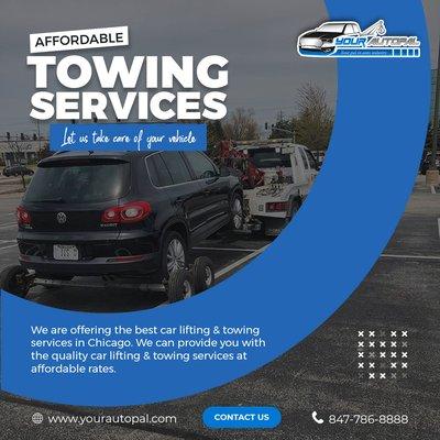 Your Autopal is offering the best car lifting and towing services in Chicago. We can provide you with quality car lifting & towing services