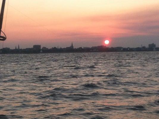 Charleston Harbor sunset!