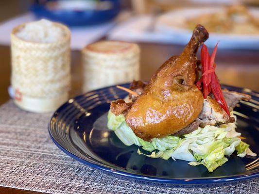 Chef Special: Crispy Duck with Sticky Rice