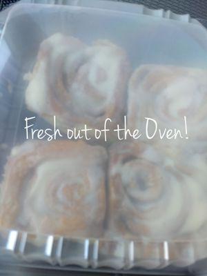 OG Cinnamon Rolls hot from the oven